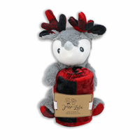 Reindeer Plush Toy and Blanket